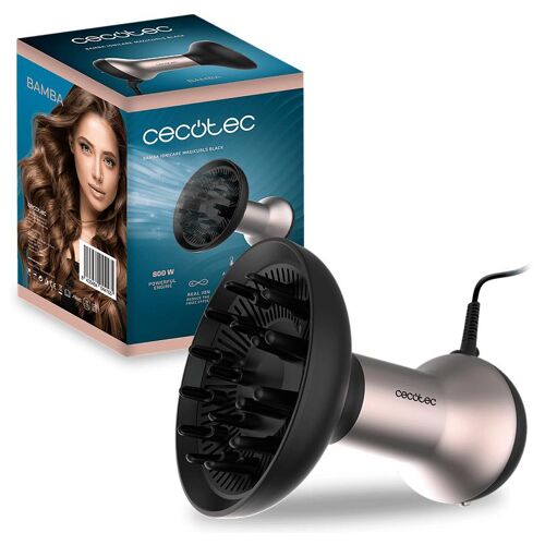 Cecotec Ionicare Magicurls Black Sèche-Cheveux 800 W Noir, Or Rose