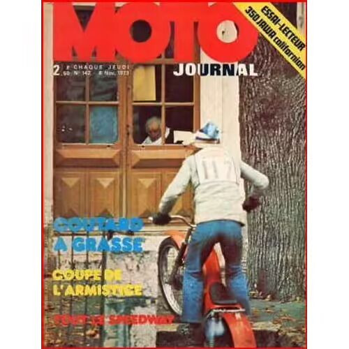 Moto Journal 142 De 1973 Grasse,Jawa 350 Californian,Suzuki Rl250,Speedway