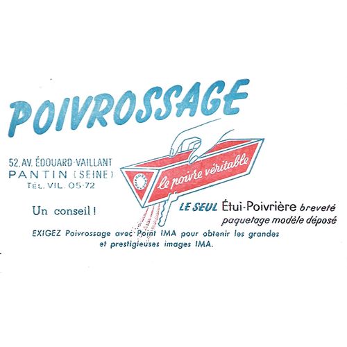 Buvard - Poivrossage - Le Poivre Veritable -