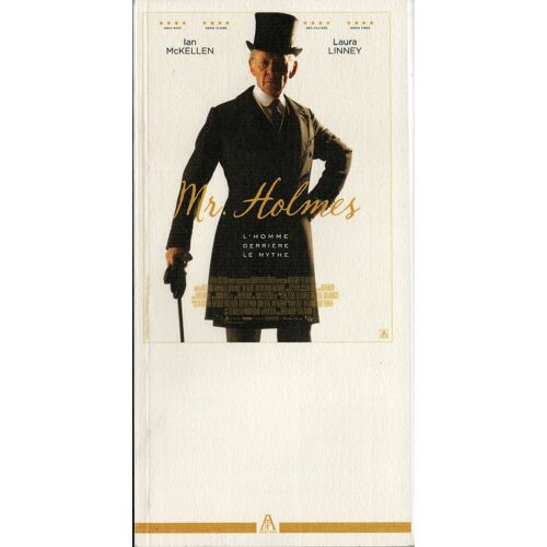 Dossier De Presse Mini-Format Film Mr Holmes De Bill Condon Avec Ian Mckellen Et Laura Linney