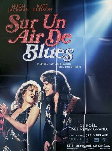 Sur Un Air De Blues - Affiche Originale De Cinéma - Format 120x160 Cm - Craig Brewer, Hugh Jackman, Kate Hudson, Michael Imperioli, Fisher Stevens, Jim Belushi / Song Sung Blue / Neil Diamond - 2025