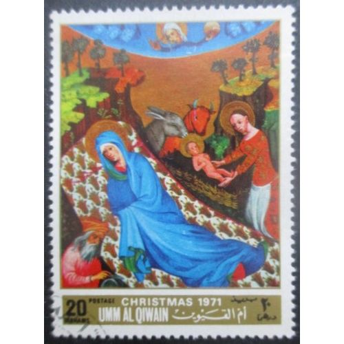 Umm Al Qiwain Tableau Religieux Oblitéré