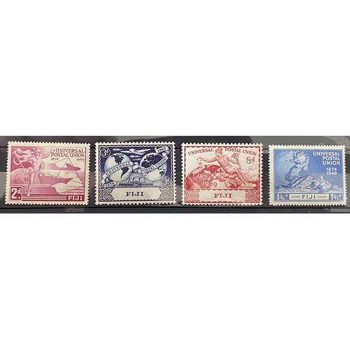 Lot De 4 Timbres Neufs** Upu Fidji 1949