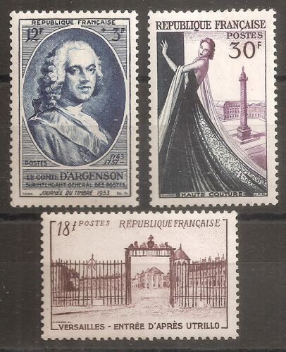939 À 941 (1953) Série De Timbres Neufs N** (Cote 8,7e) (A056)