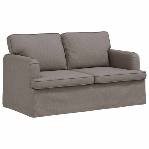 vidaXL Canapé Taupe 142 x 80 x 85 cm Mét¿¿