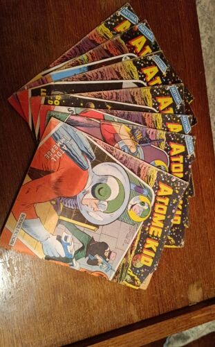 Lot De 7 Bandes Dessinées - Petit Format - Atome Kid - Artima - N 6.16.17.18.19.20.21 - 1957 .58 .