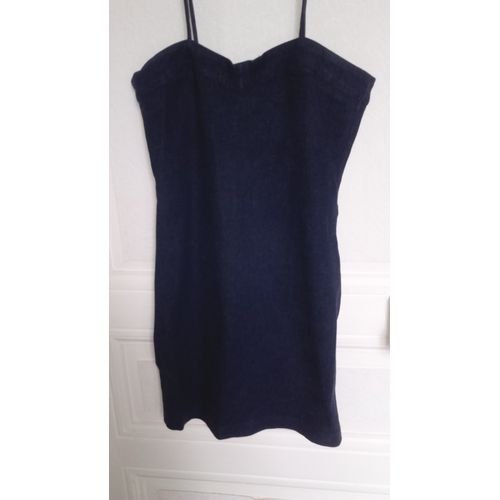 Jolie Robe En Jean Courte Moulante Stretch Taille 36/38 Idée Cadeau