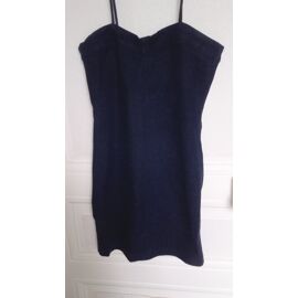 Jolie Robe En Jean Courte Moulante Stretch Taille 36/38 Idée Cadeau