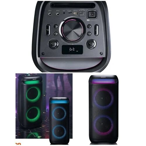 Enceinte Portable Bluetooth - LENCO - PA-210 - 240W - 12h Autonomie - LED RGB