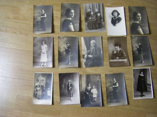 Lot De 15 Cartes Postales Photos. Thème Groupe, Femmes, Hommes. Voir Description