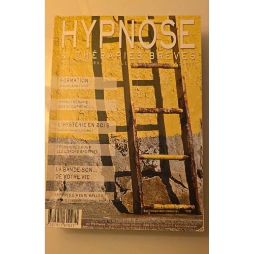 Hypnose Et Thérapie Brève Fév Mars Avril 2015