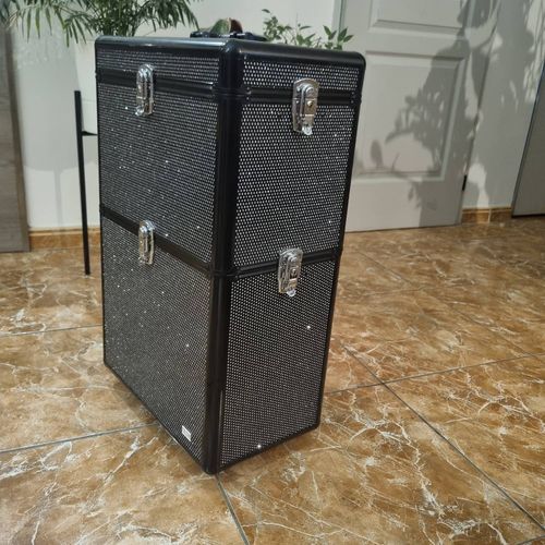 Valise de coiffeuse a paillettes professionnel