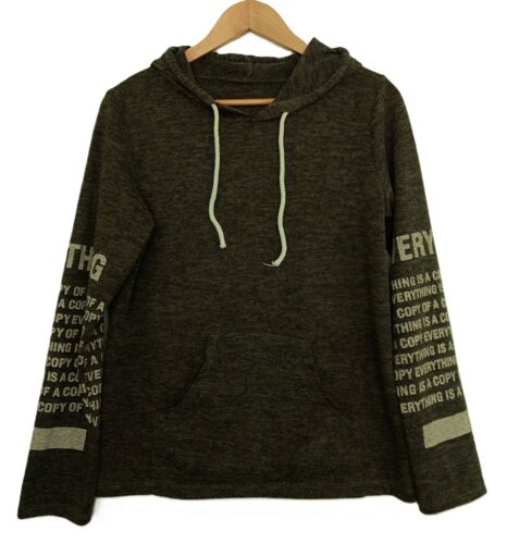 Sweat Vert Kaki À Capuche. Poche Kangourou. Everything. Taille 38