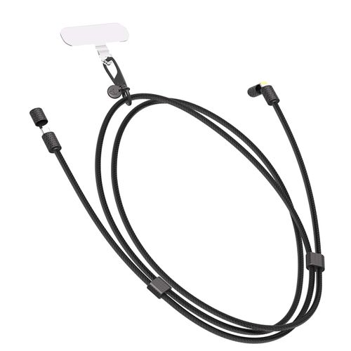 Câble de Charge USB-C vers Lightning 3A Power Delivery 60W Fonction Bandoulière Force Power Noir