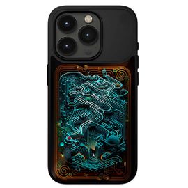 Coque pour iPhone 15 Pro Max MagSafe Antichocs à Motif Interactif Thermosensible STM Noir