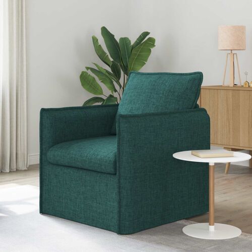 vidaXL Canapé Vert foncé 195 x 82 x 85 cm Mét¿¿