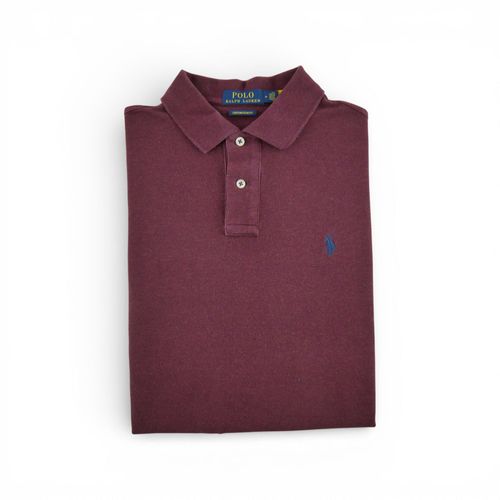 Reconditionné - Polo Manches Courtes Homme Bordeaux - Taille M - Homme - Bordeaux