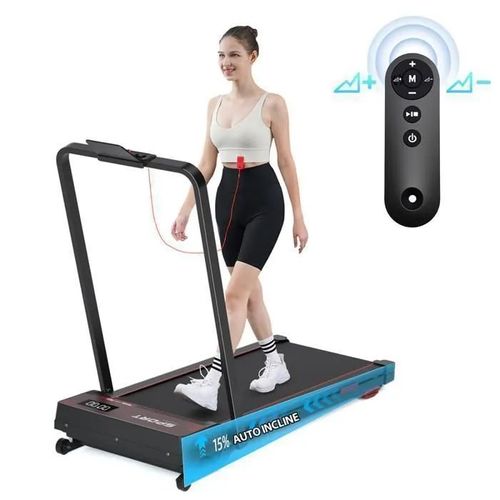 Tapis De Course - Yee Run - F8000h - Vitesse 1 À 12km/H - Inclinaison Motorisée 15% - Pliable Et Silencieux