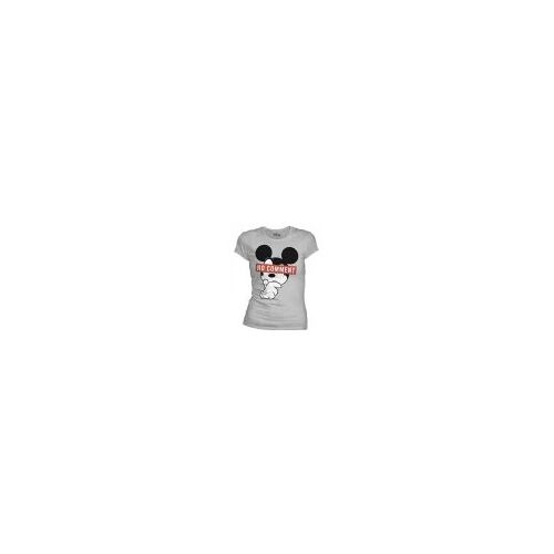 Disney - Mickey No Comment Grey Woment T-Shirt L