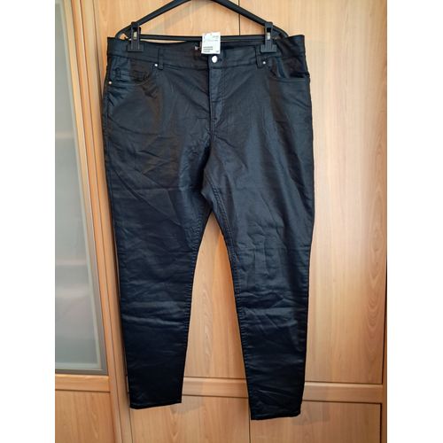 Pantalon Taille 52 Skinny Ciré H&m