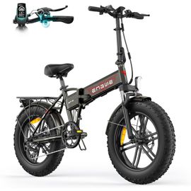 Engwe Ep-2 Boost - Vélo Électrique Pliable 20" - 48v 13ah - Autonomie 100km - Avec Amortisseur Avant - Vtc Fat Bike - Brun