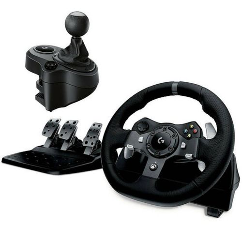 Pack Logitech Volant de Course G920 Driving Force - Xbox One, Series X et PC + Levier de Vitesse Driving Force Shifter