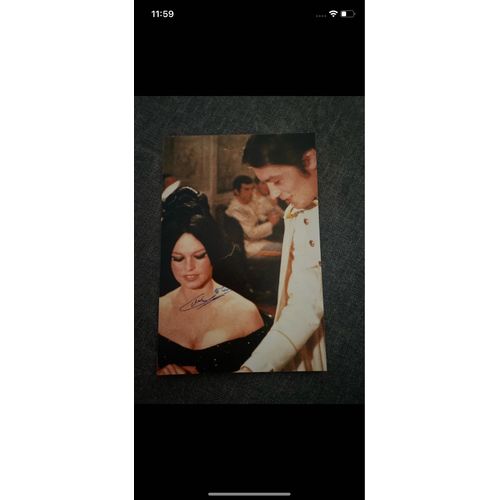 Carte Postale Actrice Claudia Cardinale Autographe Original