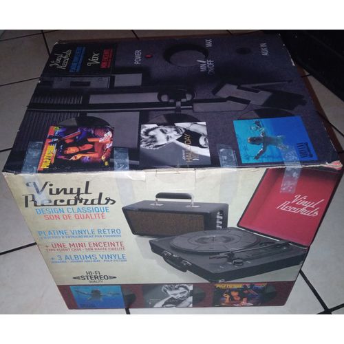 Introuvable Malette Coffret Platine Vinyl Records  Inclus 3 Albums Vinyles 33 Tours  Johnny Hallyday Best Of 2 Vinyles Comme Neuf Nirvana Neuf Scelle Pulp Fiction Comme Neuf