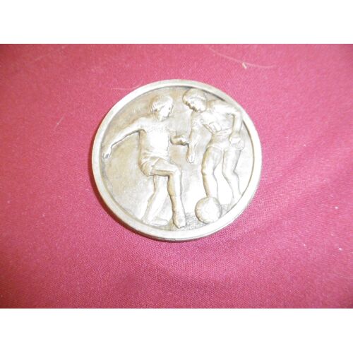 Médaille À Graver Ronde Laiton 65mm Football