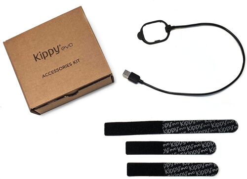 JGD-- Kit De Remplacement pour Collier GPS pour Chat Et Chien Evo - Lot D'accessoires avec Câble De Chargement Batterie et 3 Bandes Velcro de Fixation- Accessoires De Remplacement Evo
