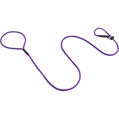 Jgd-Signature Laisse Légère Pour Chien Avec Bouchon Coulissant En Caoutchouc Pour Le Dressage - Pas Besoin De Collier Ou De Harnais - Violet - 1,25 M
