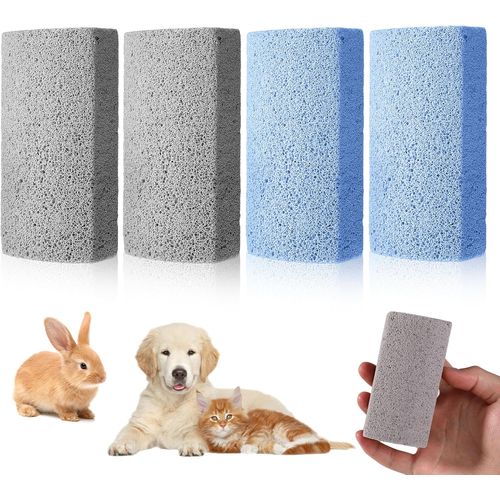 Jgd-Lot De 4 Pierres Ponces Pour Chiens - Pierre Ponce Pour Chien - Pierre Ponce - Soin Des Pieds - Épilation Des Poils D'animaux - Outil Pour Canapé, Meubles, Lit