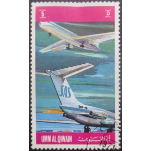 Umm Al Qiwain Avion Oblitéré