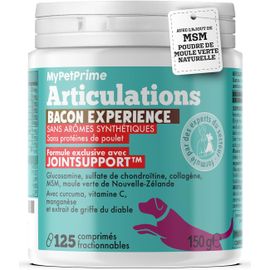 Jgd-Articulations Chien Complément Alimentaire 120 + 5 Comprimés Supplémentaires Offerts | Nouvelle Formule Jointsupport Avec Msm, Poudre De Moule Verte, Glucosamine Et Griffe Du Diable