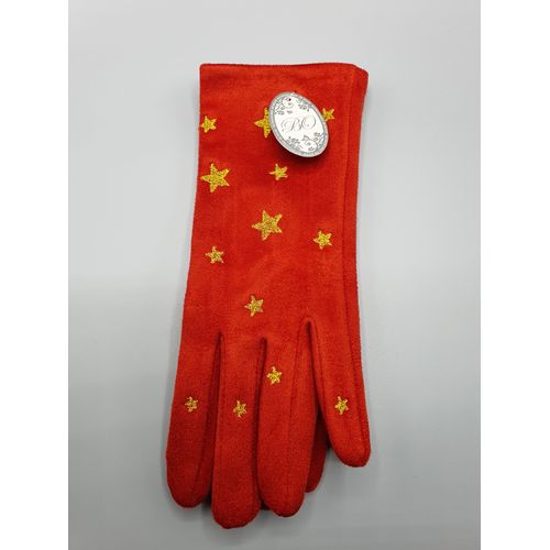 1 Paire De Gants Rouge Tactile Femme By Oceane Taille Unique