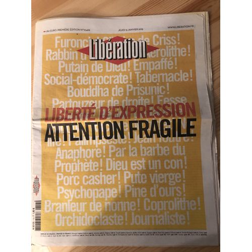 Libération Jeudi 15 Janvier 2150