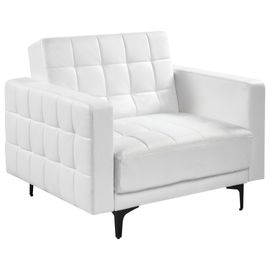 Fauteuil ABERDEEN Cuir PU Blanc