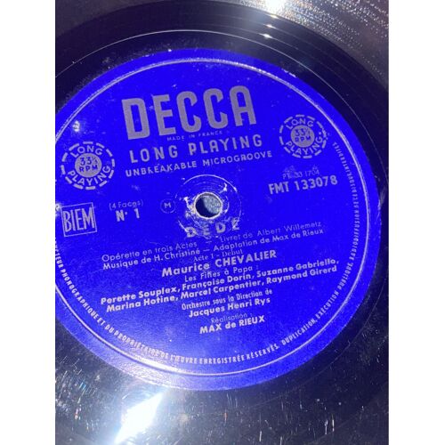 33 Tours 1/3 Maurice Chevalier