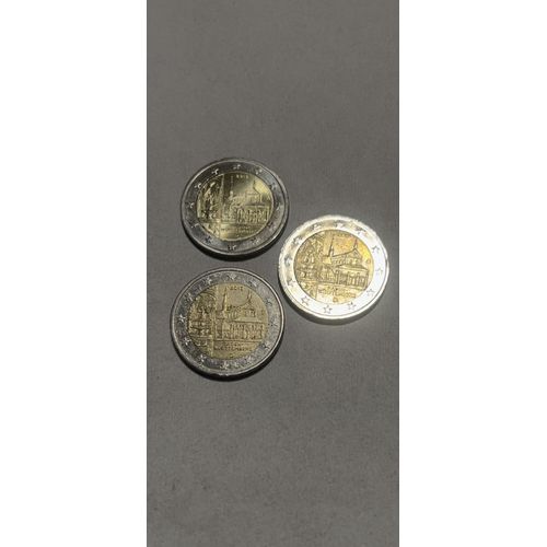 3 Pièces De 2 Euros 2013 Atelier Allemand A,F,G