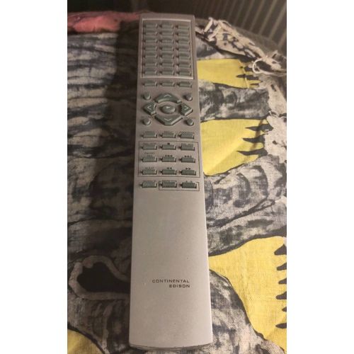 Rare télécommande Continental Edison originale pour lecteur TV télévision et DVD grise silver plata argent