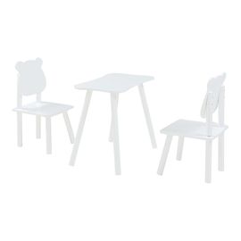 Ensemble De Table Et 2 Chaises Pour Enfants Blanc Helloshop26 03_0009451