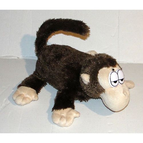 peluche singe interactif rigolo qui tourne sur lui même chericole