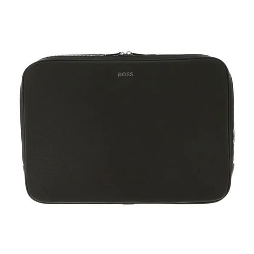 HUGO BOSS Housse pour ordinateur portable vert pour femme et homme - Classic Grained Laptop Sleeve Khaki 327708