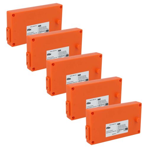 vhbw 5x Batterie remplacement pour Gross Funk FUA50, BC-GF500, 100-001-885, FUA15 pour opérateur télécommande industrielle (2000mAh, 7,2V, NiMH)