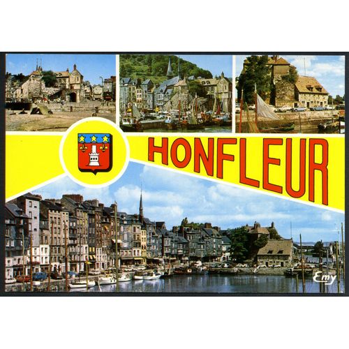 Carte Postale Honfleur , Calvados , Le Vieux Bassin , La Lieutenance Et Le Quai Sainte-Catherine