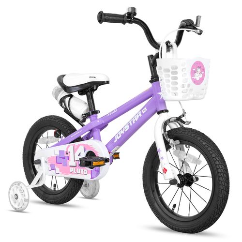 Vélo Enfant 14 Pouces Fille Garçon Joystar Stabilisateurs Pluto Violet