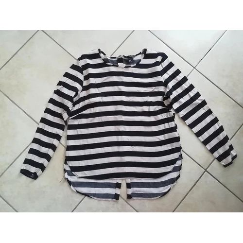 Haut - Blouse - Tunique Rayée H&M Taille 40.