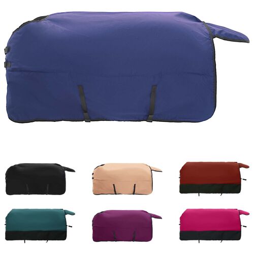 Vidaxl Couverture Équine Vert Foncé Et Noir 105 Cm Polyester