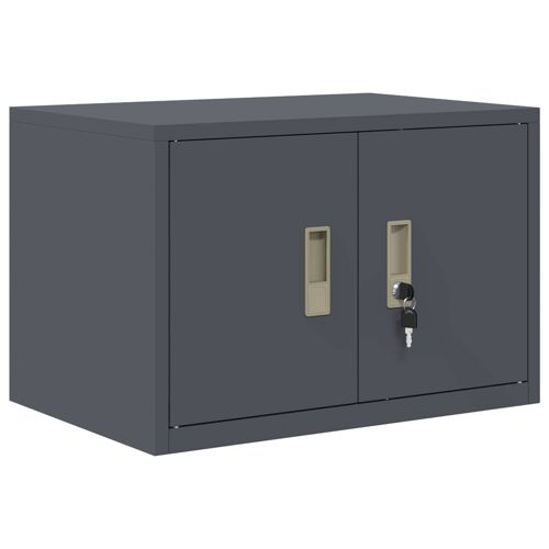 vidaXL Armoire de rangement avec stockage Anthracite 60 x 40 x 40 cm