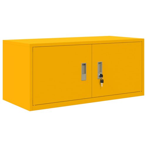 vidaXL Armoire de rangement Jaune moutarde 90 x 40 x 40 cm